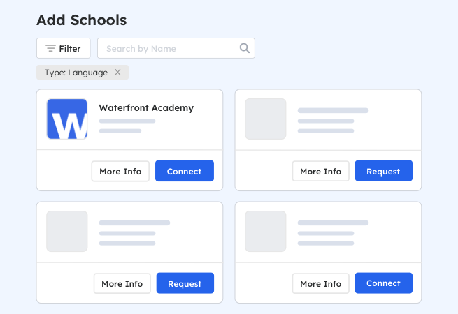 Discover and connect with new education providers