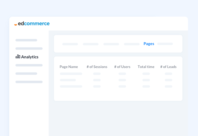 edcommerce pages analytics -1