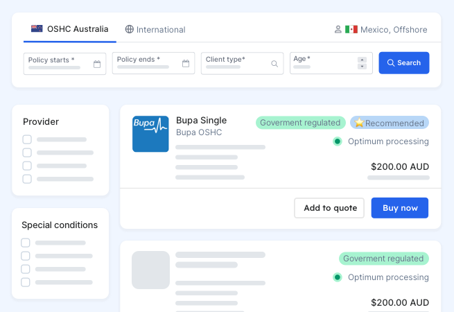 edvisor improved insurance search